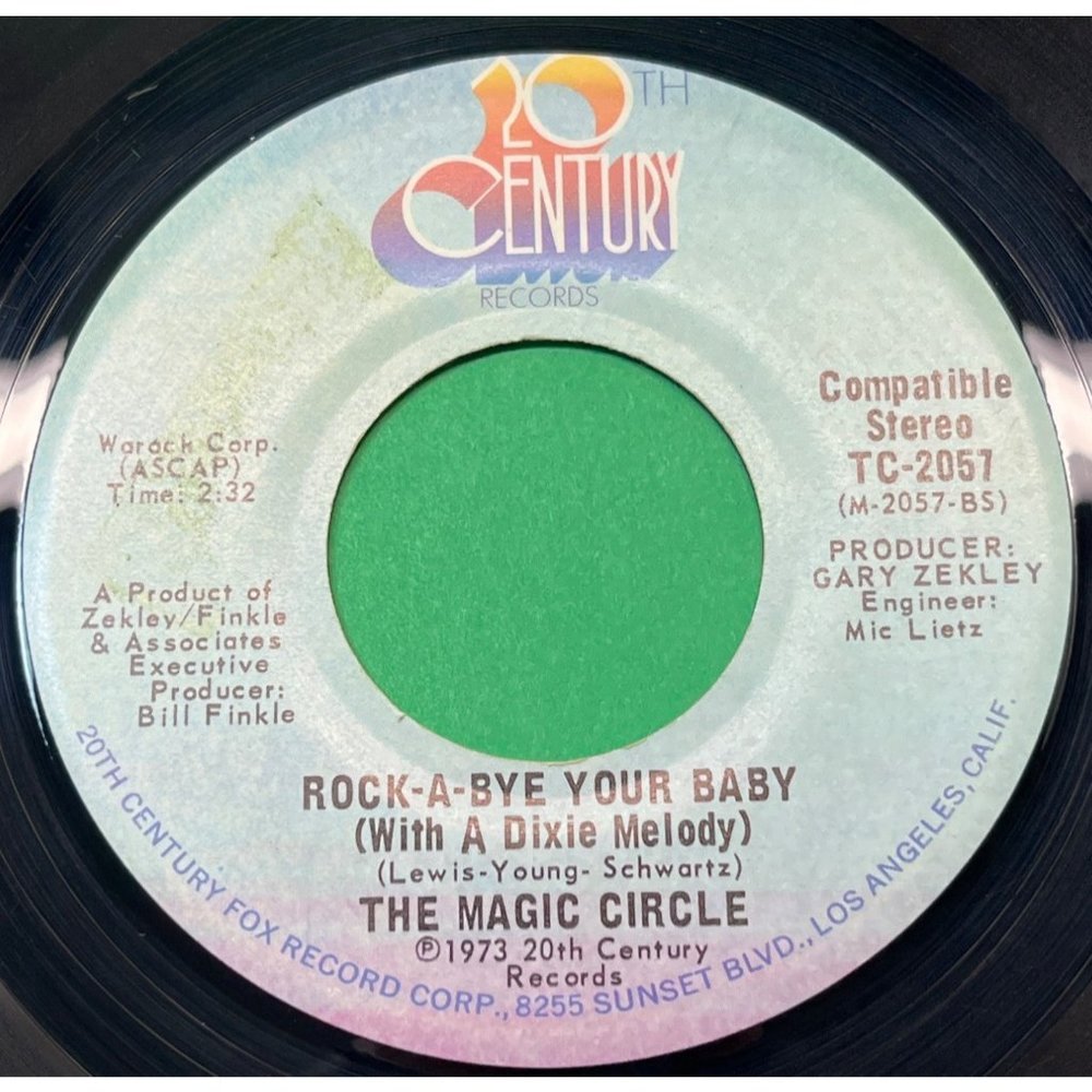 The Magic Circle Rock-A-Bye Your Baby / It's a Sin to Tell A Lie 45 Pop